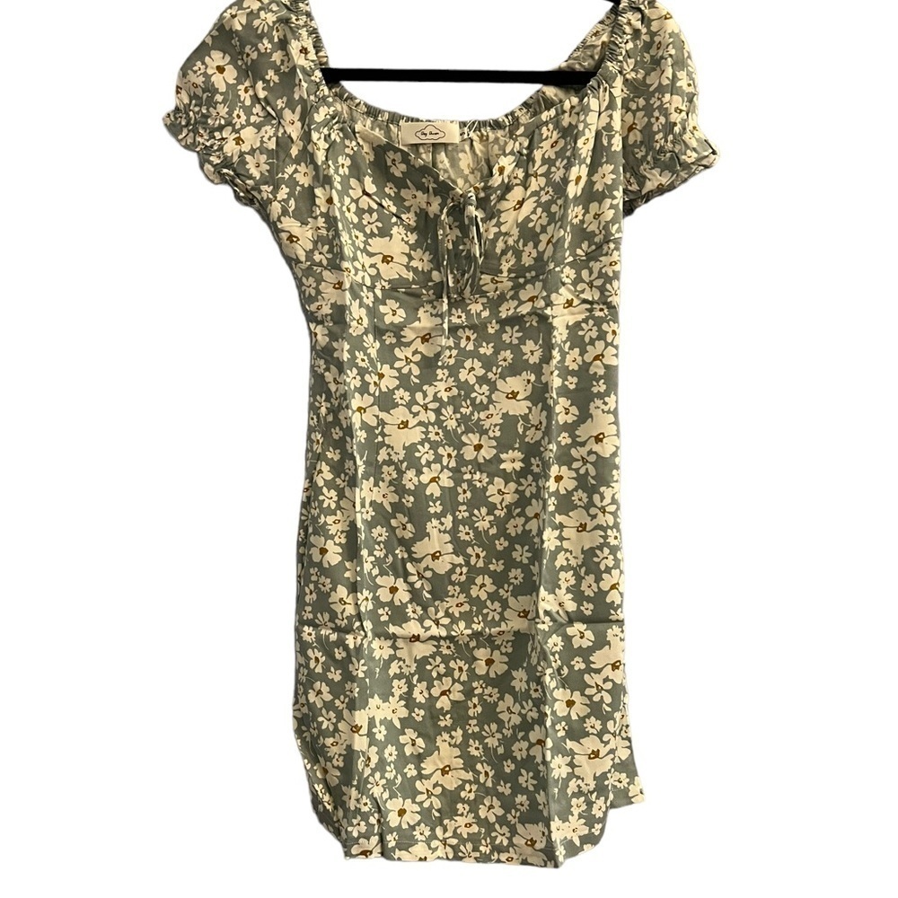 NWT Daydreamer Blue Floral Mini Print Dress